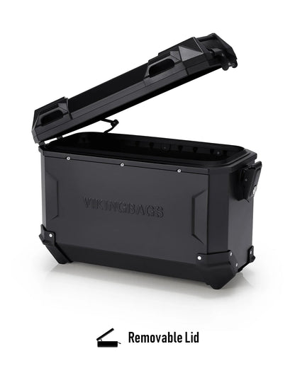 45L - Apex XL Kawasaki Versys 1000 Aluminum Side Cases Black
