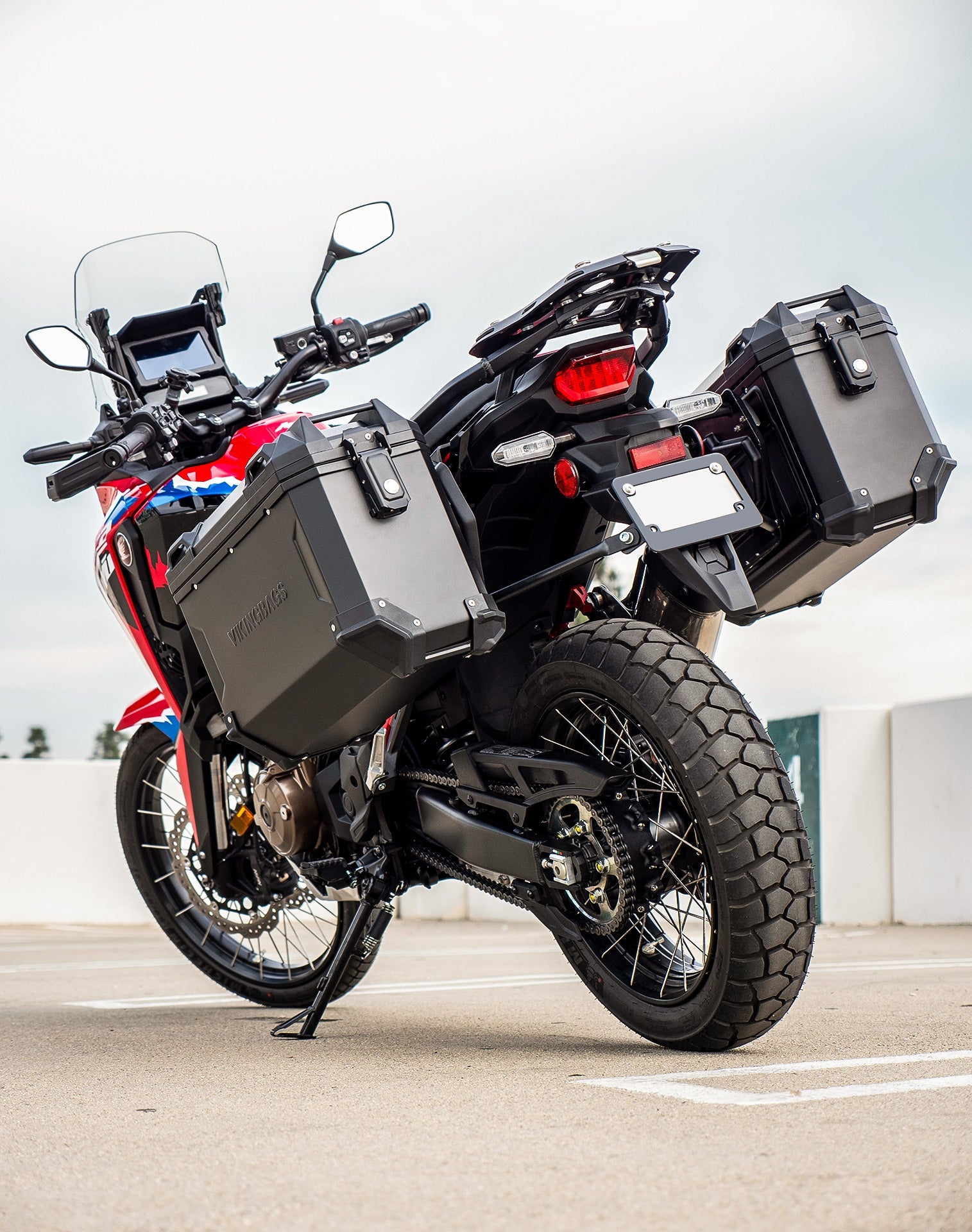 45L - Apex XL Honda CRF1100L Africa Twin ADV Sports ES Aluminum Side Cases Black