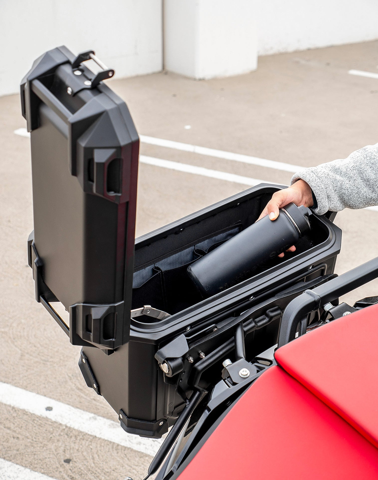 45L - Apex XL Honda CRF1100L Africa Twin ADV Sports ES Aluminum Side Cases Black