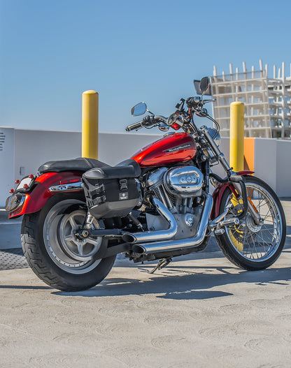10L - Incognito Quick Mount Small Solo Motocicleta Alforja (Right Only) para Harley Sportster 883 Custom XL883C/XLH883C