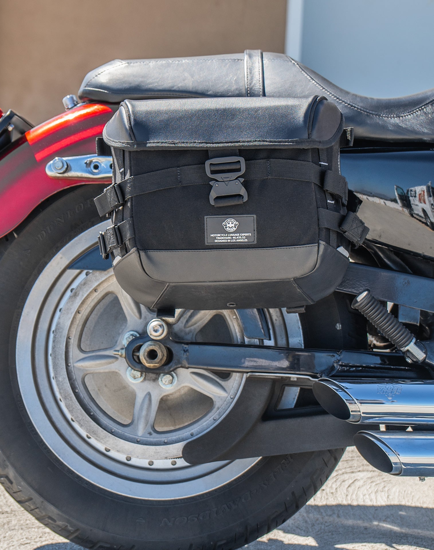10L - Incognito Quick Mount Small Solo Motocicleta Alforja (Right Only) para Harley Sportster 883 Custom XL883C/XLH883C