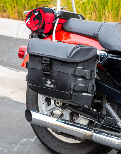 10L - Incognito Quick Mount Small Solo Motocicleta Alforja (Right Only) para Harley Sportster 883 Low XL883L