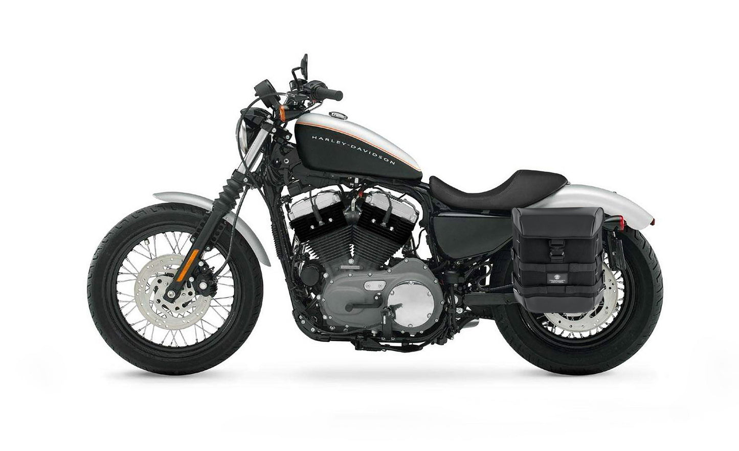 15L - Incognito Quick Mount Medium Solo Motocicleta Alforja (Left Only) para Harley Sportster 1200 Nightster XL1200N