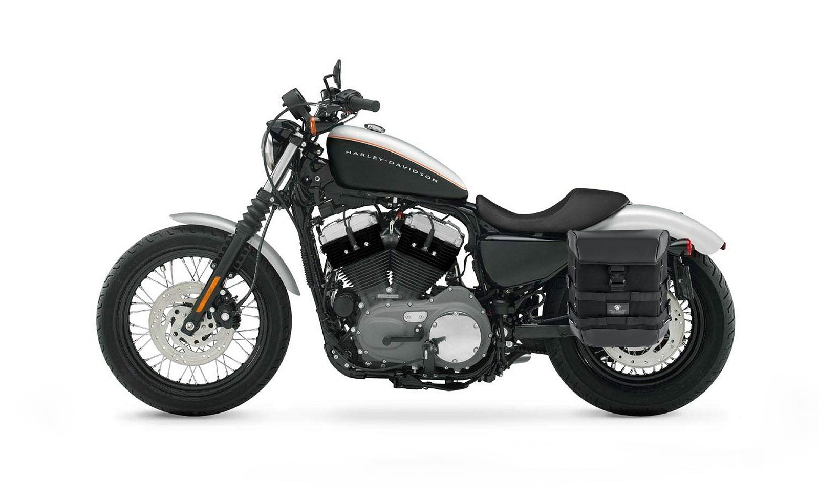 15L - Incognito Quick Mount Medium Solo Motocicleta Alforja (Left Only) para Harley Sportster 1200 Nightster XL1200N