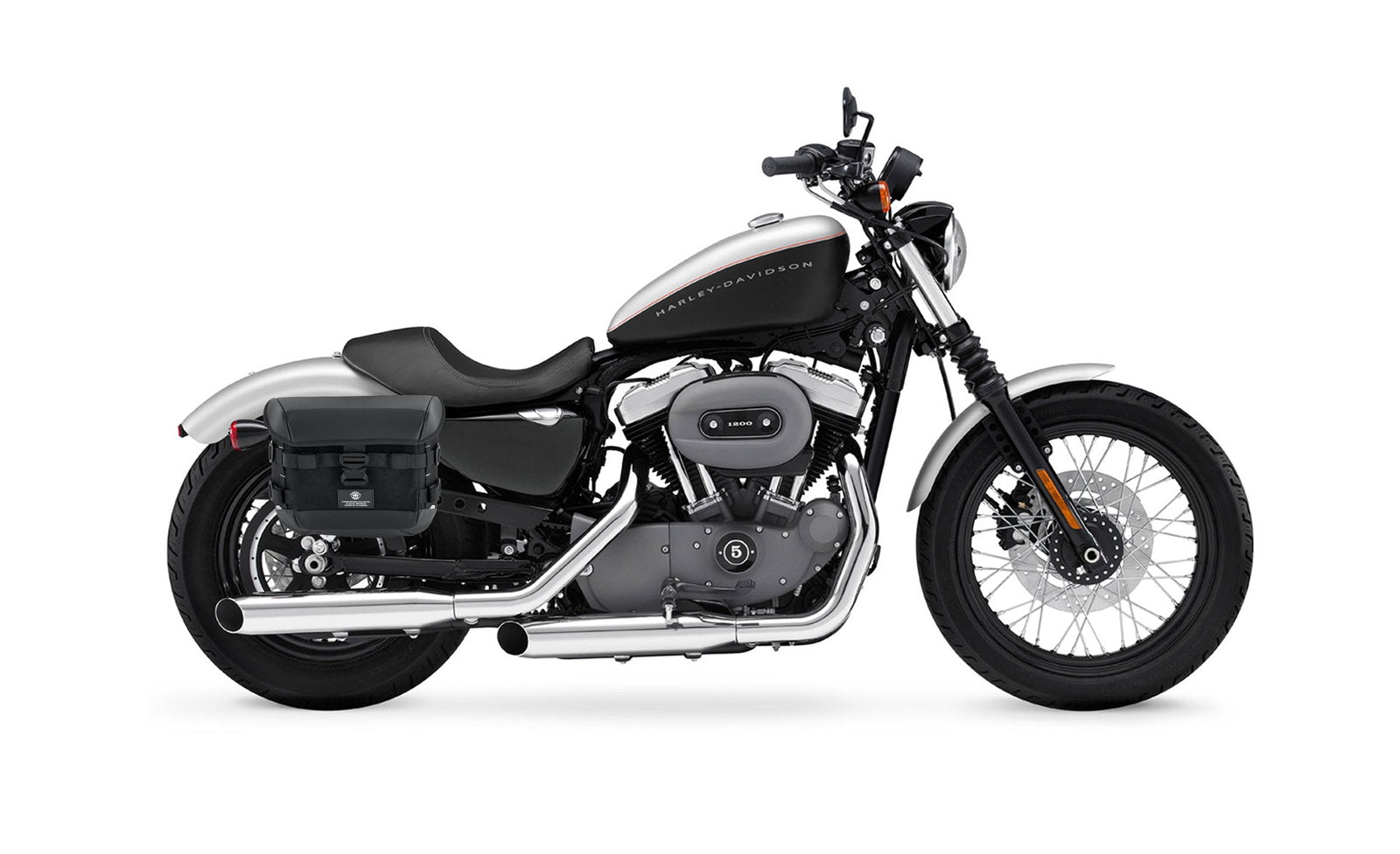 10L - Incognito Quick Mount Small Solo Motocicleta Alforja (Right Only) para Harley Sportster Nightster XL1200N