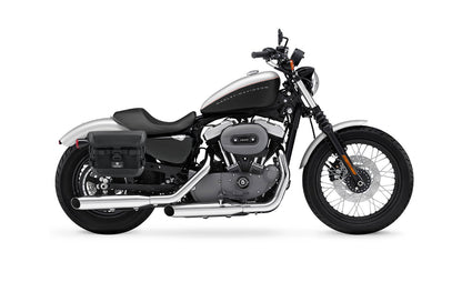 10L - Incognito Quick Mount Small Solo Motocicleta Alforja (Right Only) para Harley Sportster Nightster XL1200N