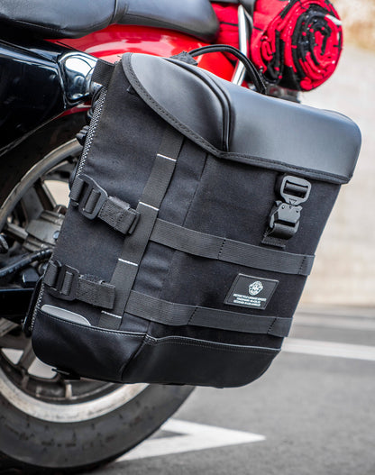 15L - Incognito Quick Mount Medium Solo Motocicleta Alforja (Left Only) para Harley Sportster 1200 Low XL1200L