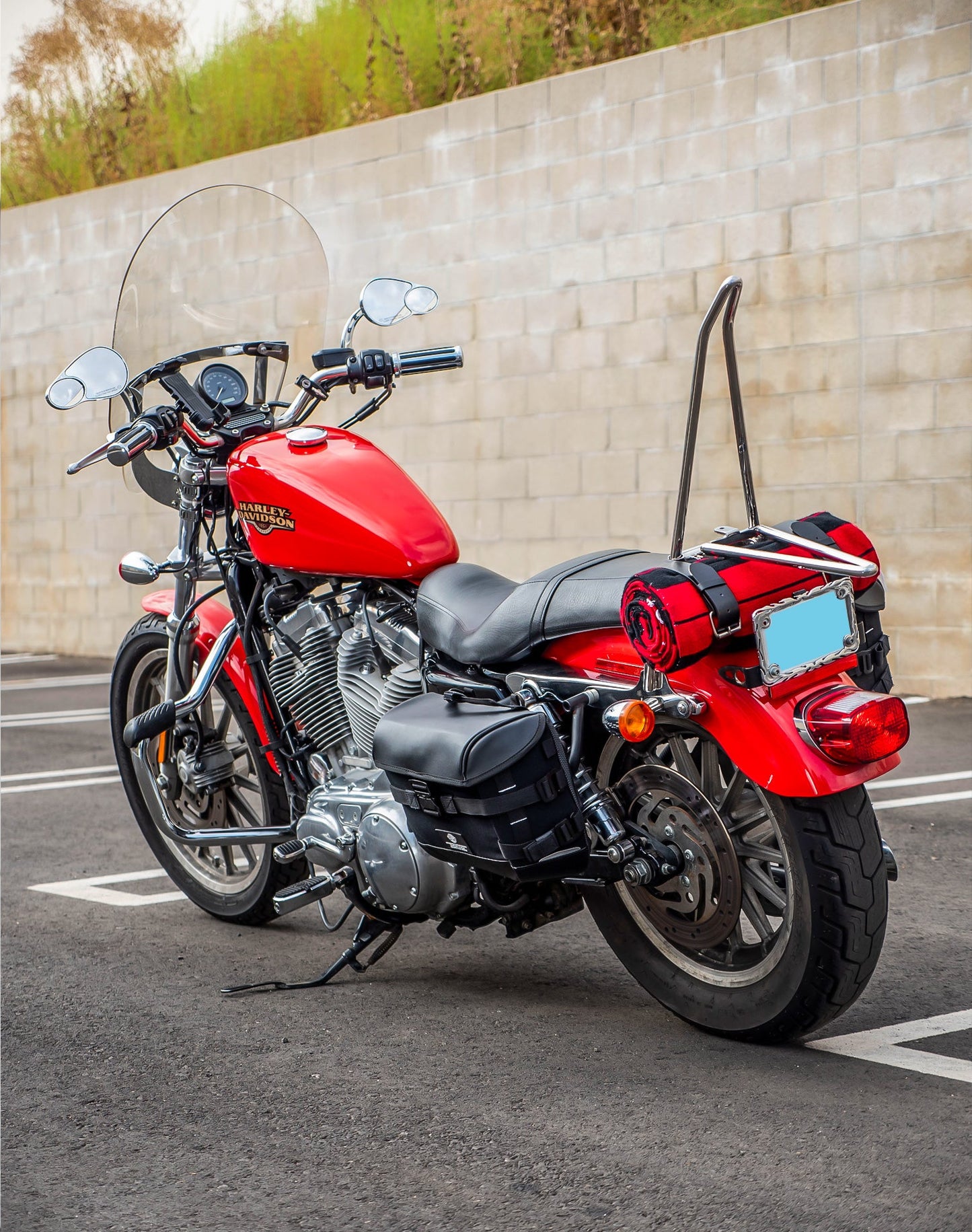 10L - Incognito Quick Mount Small Solo Motocicleta Alforja (Left Only) para Harley Sportster 1200 Low XL1200L