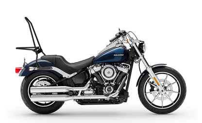 Iron Born Blade 25" Sissy bar with Foldable Luggage Rack para Harley Softail Low Rider Matte Black