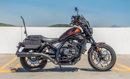 18L - Patriot Medium Honda Rebel 1100 Motocicleta Throw Over Alforjas