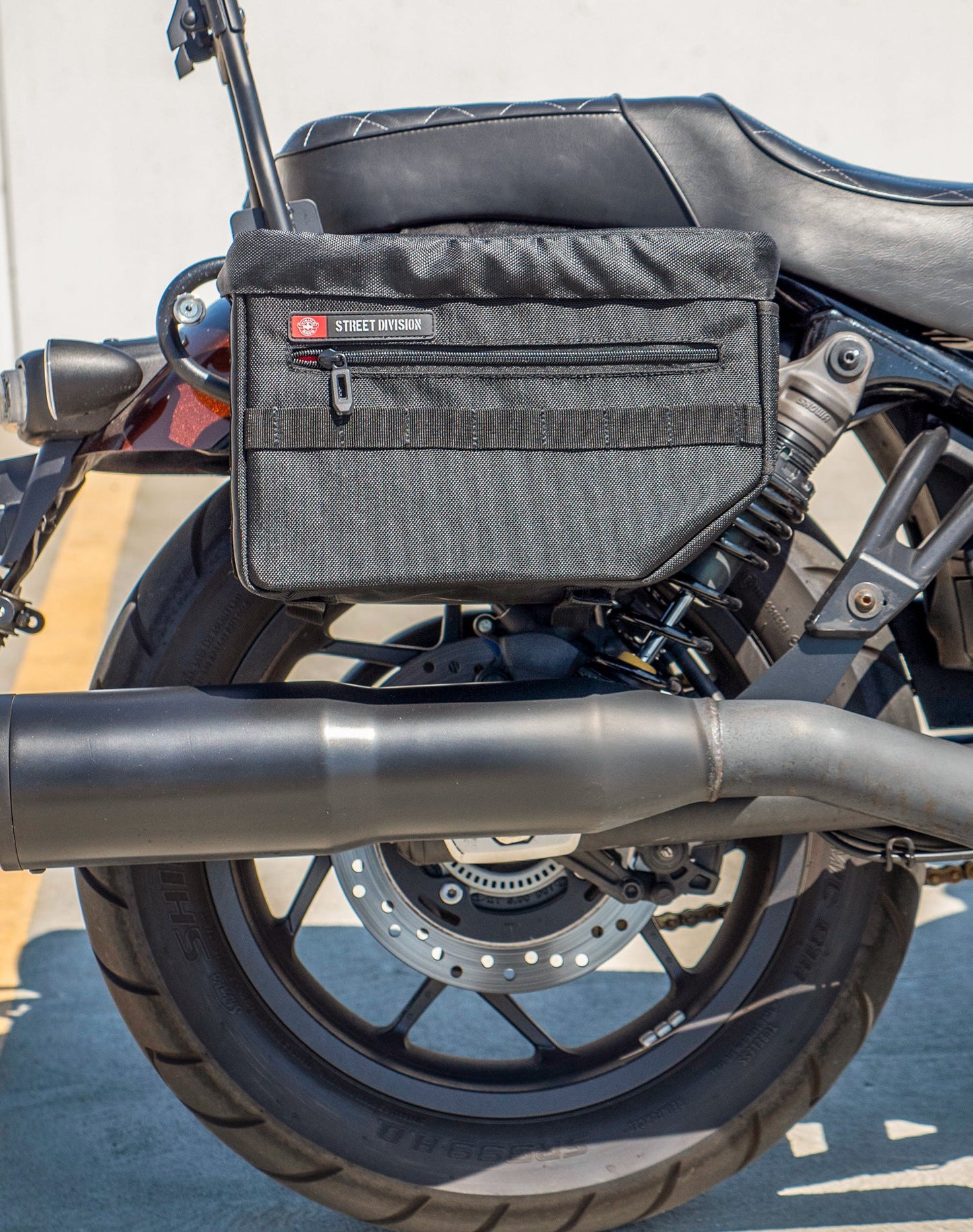 18L - Patriot Medium Honda Rebel 1100 Motocicleta Throw Over Alforjas