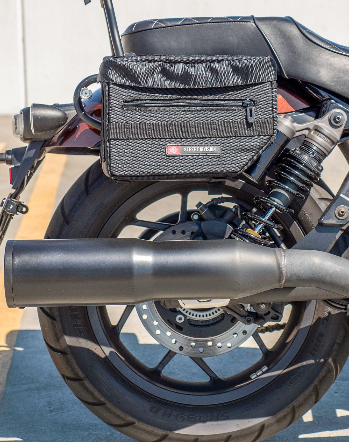 10L - Patriot Small Honda Rebel 1100 Motocicleta Throw Over Alforjas