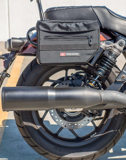 10L - Patriot Small Honda Rebel 1100 Motocicleta Throw Over Alforjas