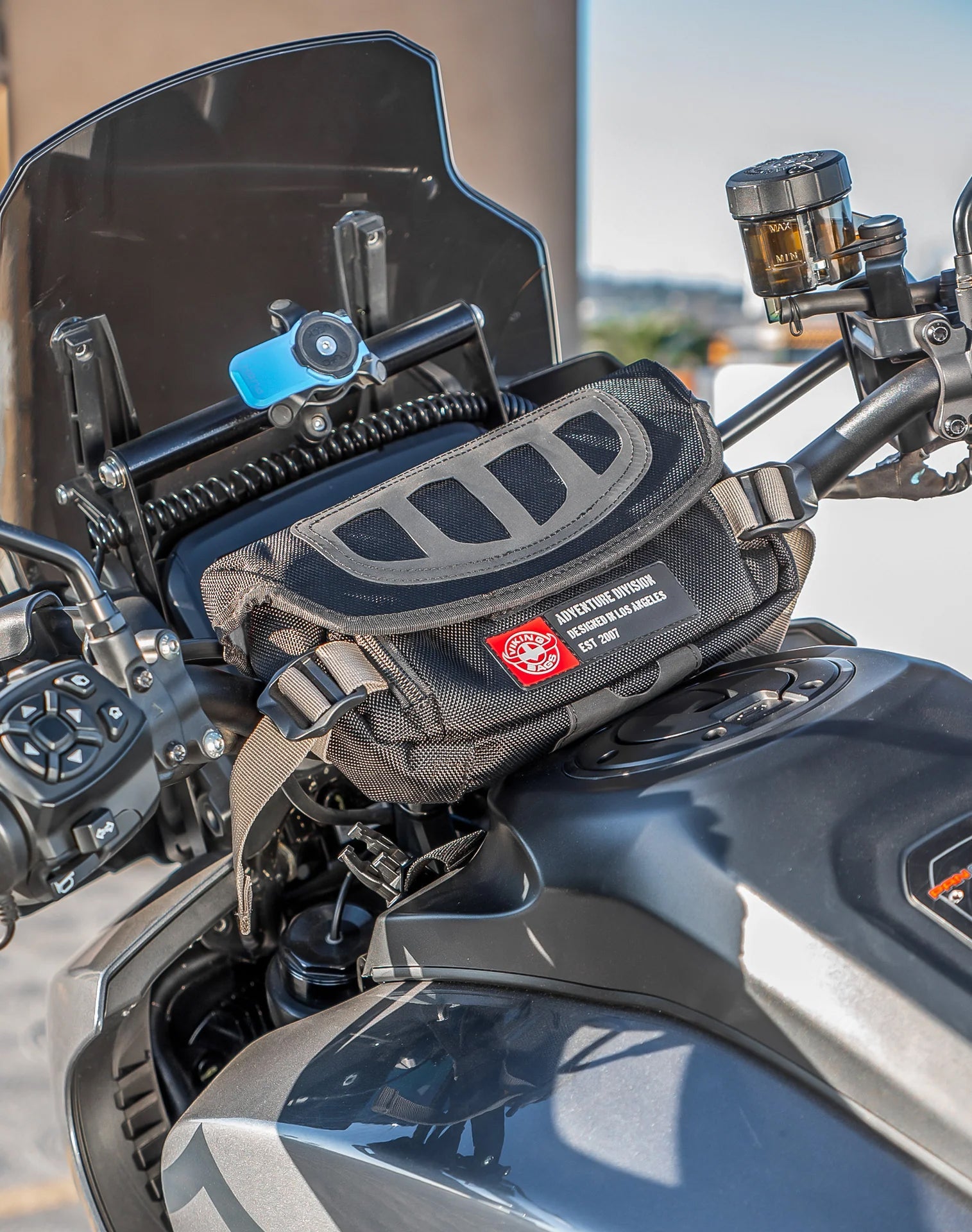 1L - Explorer Bolsa para manubrio para Adventure Touring Motocicleta