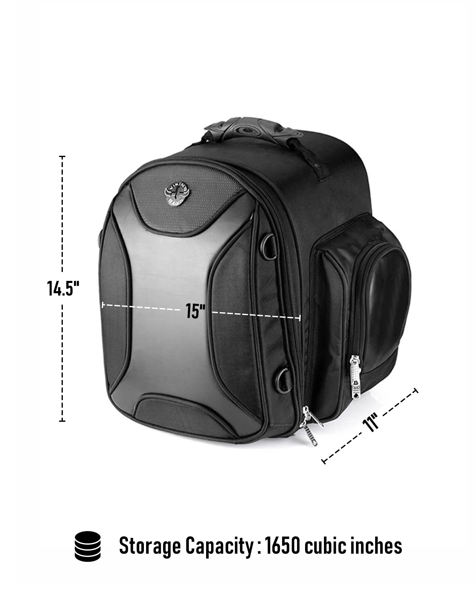 27L - Dagr Large BMW Motocicleta Bolsa para Sissy bar