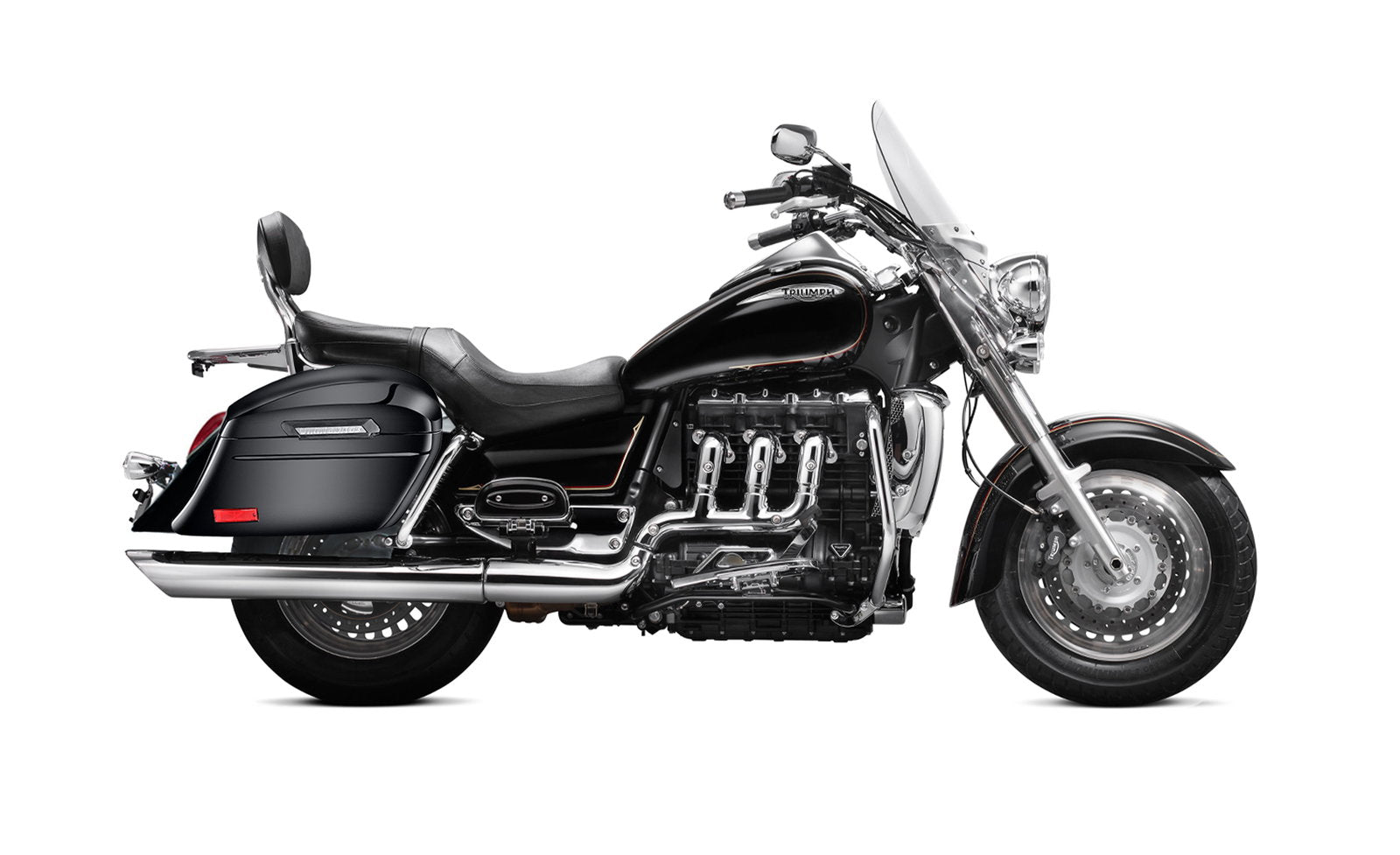 44L - Lamellar Stallion Extra Large Triumph Rocket III Touring Painted Motocicleta Hard Alforjas