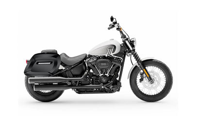 40L - Lamellar Raven Extra Large Painted Motocicleta Hard Alforjas para Harley Softail Street Bob FXBB/S