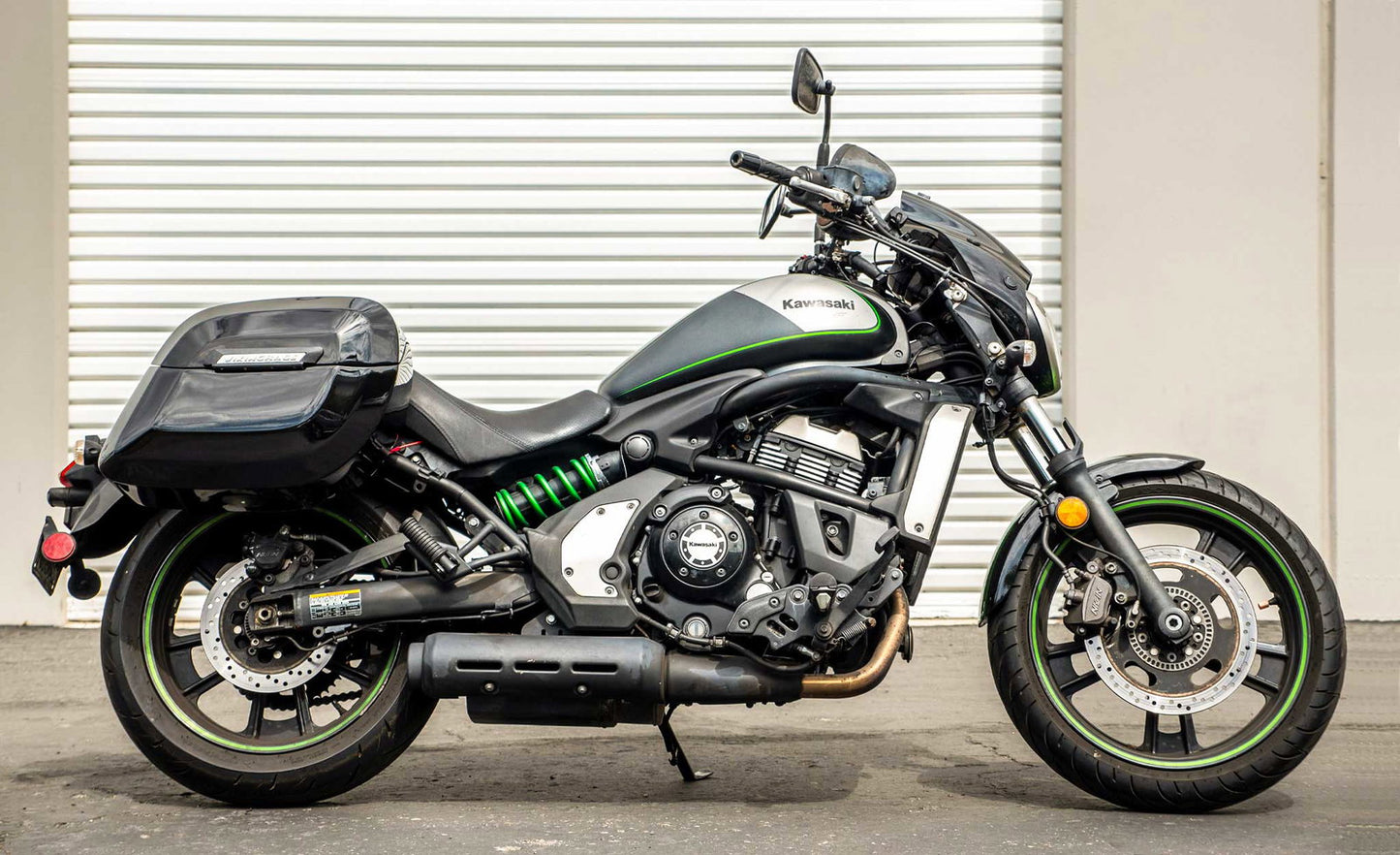 40L - Lamellar Raven Extra Large Kawasaki Vulcan S VN650 Painted Motocicleta Hard Alforjas