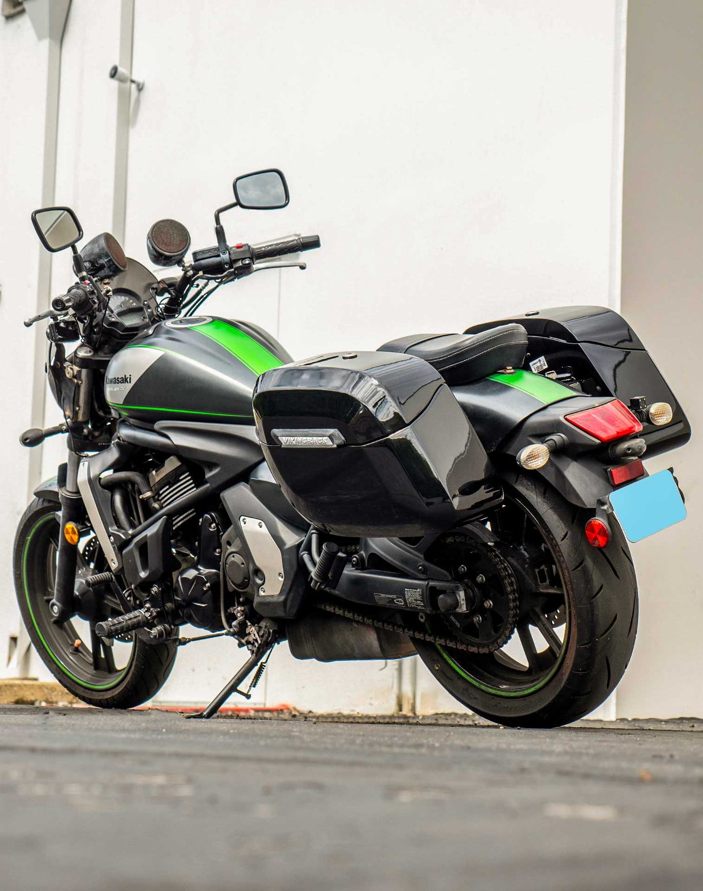 40L - Lamellar Raven Extra Large Kawasaki Vulcan S VN650 Painted Motocicleta Hard Alforjas