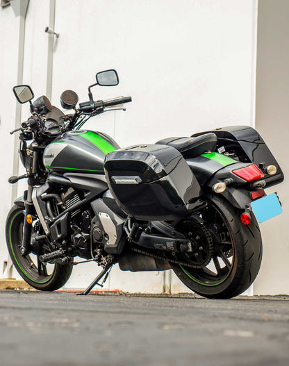 40L - Lamellar Raven Extra Large Kawasaki Vulcan S VN650 Painted Motocicleta Hard Alforjas