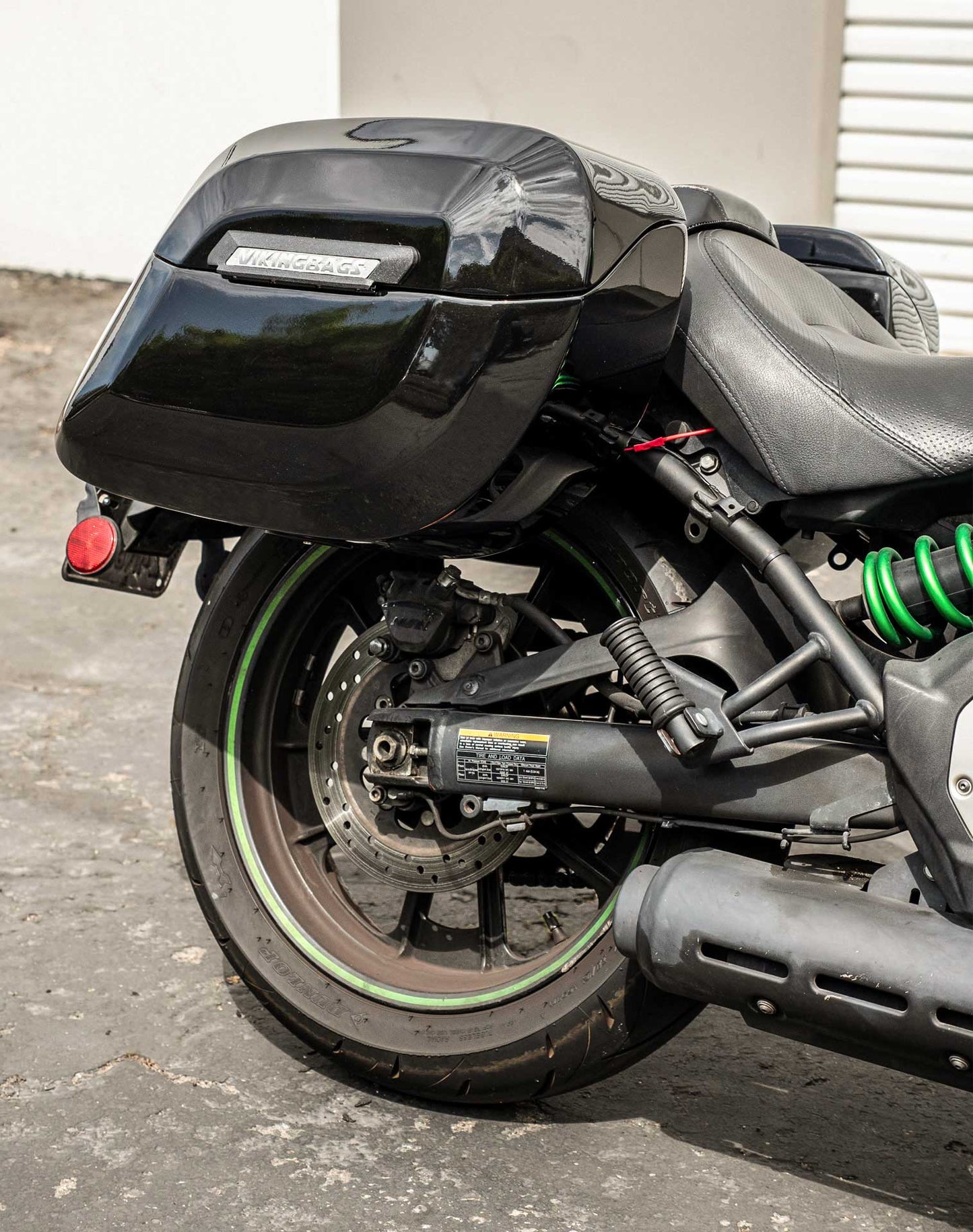 40L - Lamellar Raven Extra Large Kawasaki Vulcan S VN650 Painted Motocicleta Hard Alforjas