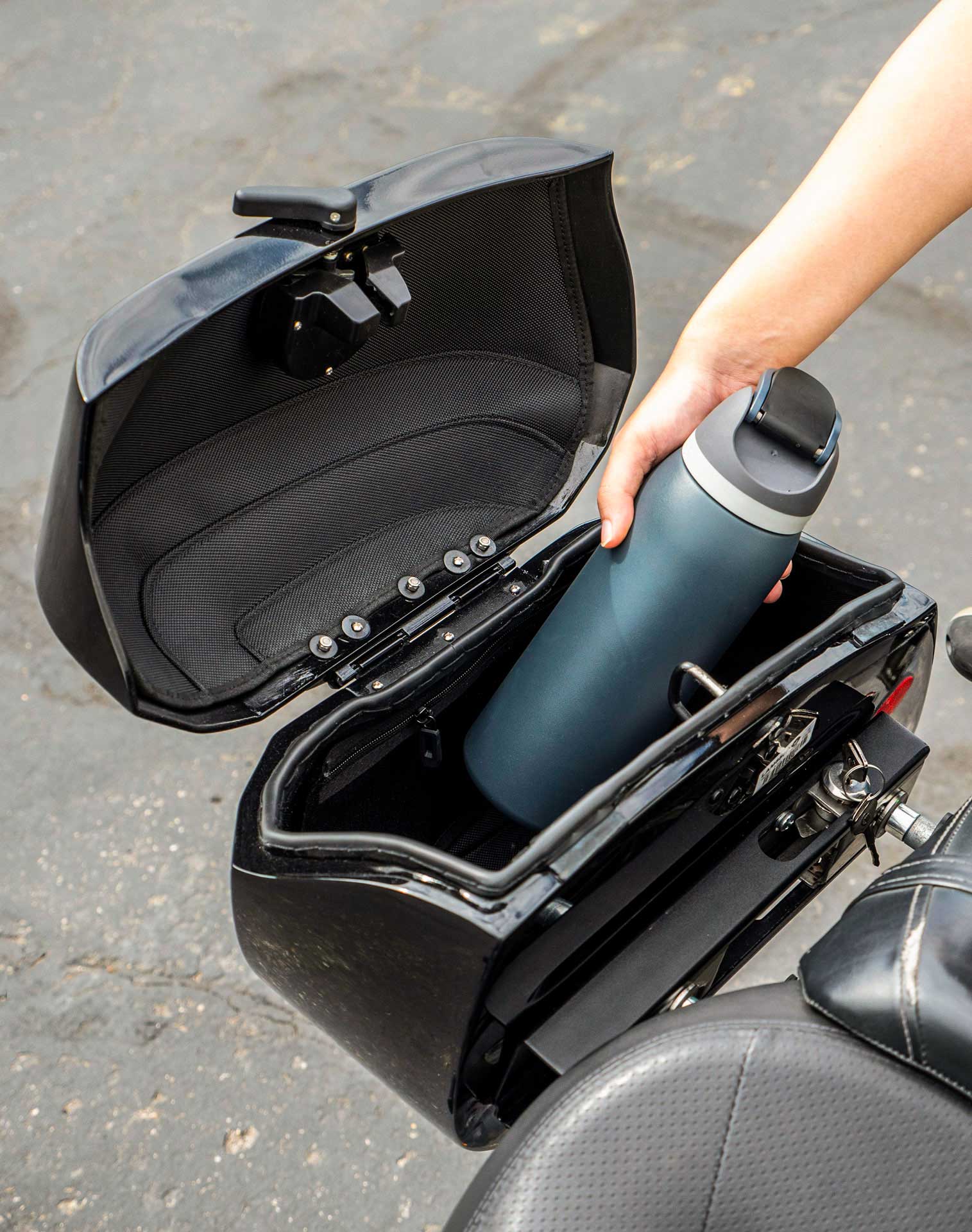 40L - Lamellar Raven Extra Large Kawasaki Vulcan S VN650 Painted Motocicleta Hard Alforjas