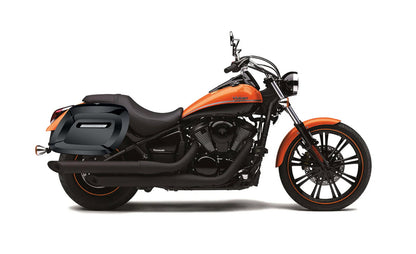 40L - Lamellar Raven Extra Large Kawasaki Vulcan 900 Custom VN900C Painted Motocicleta Hard Alforjas