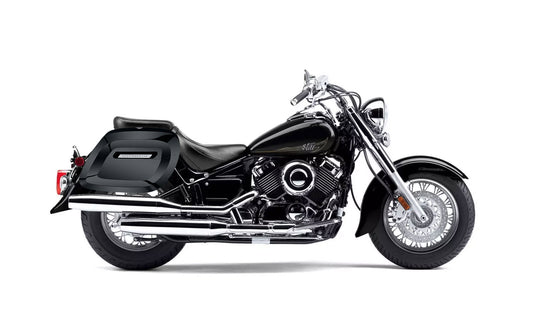 40L - Lamellar Raven Extra Large Yamaha V Star 650 Classic XVS65A Painted Motocicleta Hard Alforjas