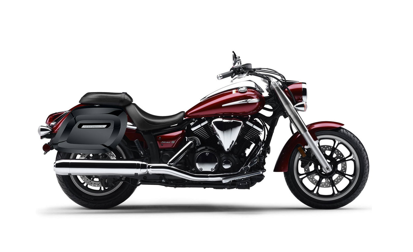 40L - Lamellar Raven Extra Large Yamaha V Star 950 Painted Motocicleta Hard Alforjas