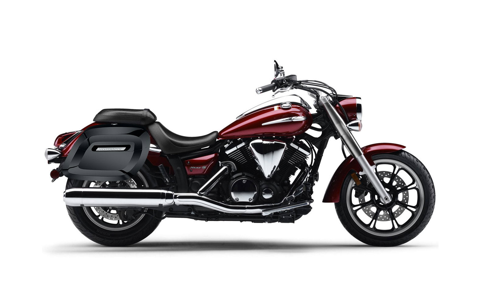40L - Lamellar Raven Extra Large Yamaha V Star 950 Painted Motocicleta Hard Alforjas