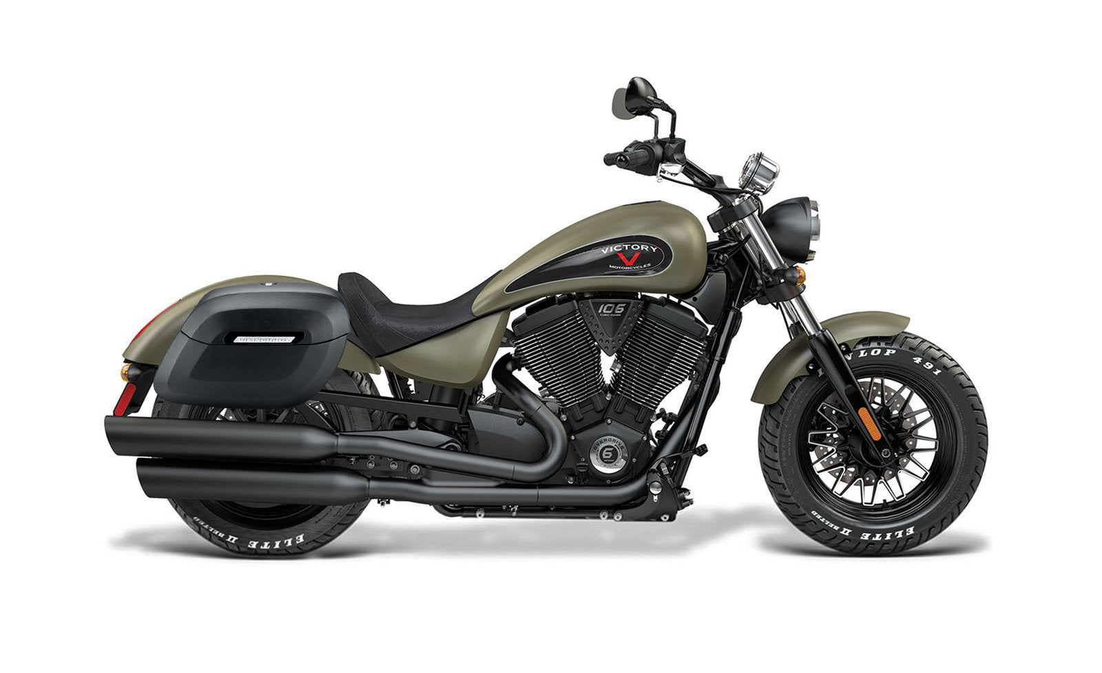 40L - Lamellar Raven Extra Large Victory Gunner Leather Covered Motocicleta Hard Alforjas