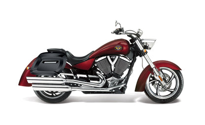40L - Lamellar Raven Extra Large Victory Kingpin Painted Motocicleta Hard Alforjas