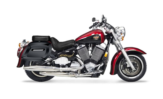 40L - Lamellar Raven Extra Large Victory V92C Painted Motocicleta Hard Alforjas