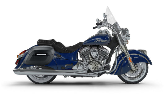 40L - Lamellar Raven Extra Large Indian Chief Vintage Leather Covered Motocicleta Hard Alforjas
