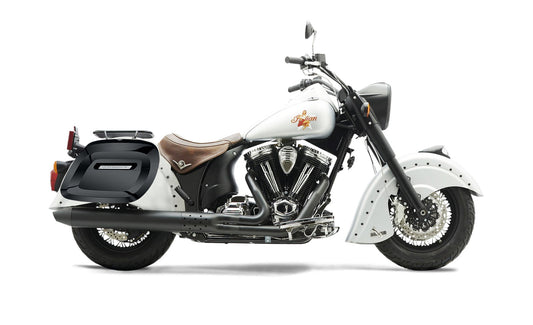 40L - Lamellar Raven Extra Large Indian Chief Bomber Painted Motocicleta Hard Alforjas