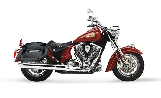 40L - Lamellar Raven Extra Large Indian Chief Standard Painted Motocicleta Hard Alforjas