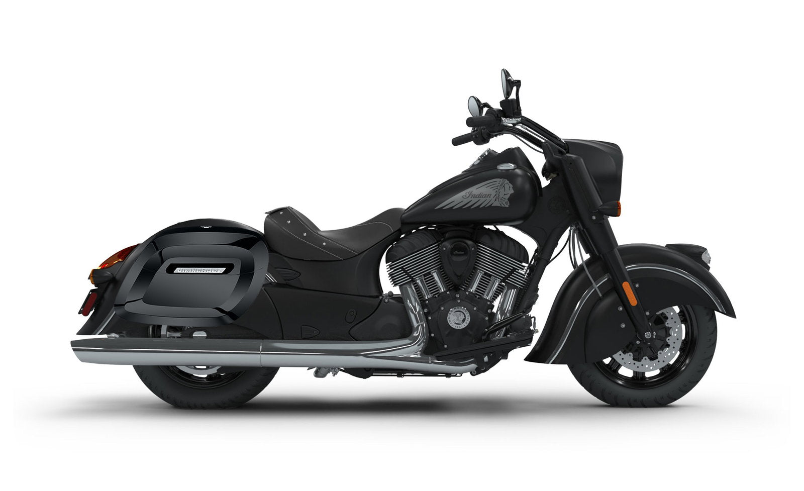 40L - Lamellar Raven Extra Large Indian Chief Darkhorse Painted Motocicleta Hard Alforjas
