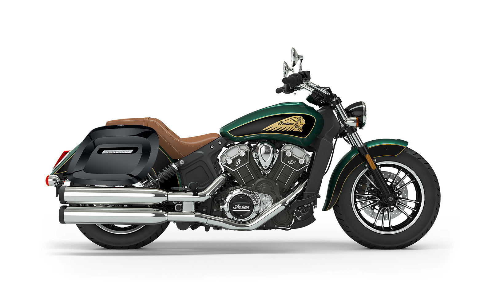 40L - Lamellar Raven Extra Large Indian Scout Painted Motocicleta Hard Alforjas