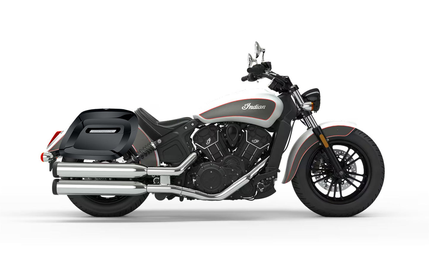 40L - Lamellar Raven Extra Large Indian Scout Sixty Painted Motocicleta Hard Alforjas