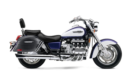 44L - Lamellar Stallion Extra Large Honda Valkyrie 1500 Interstate Matte Motocicleta Hard Alforjas