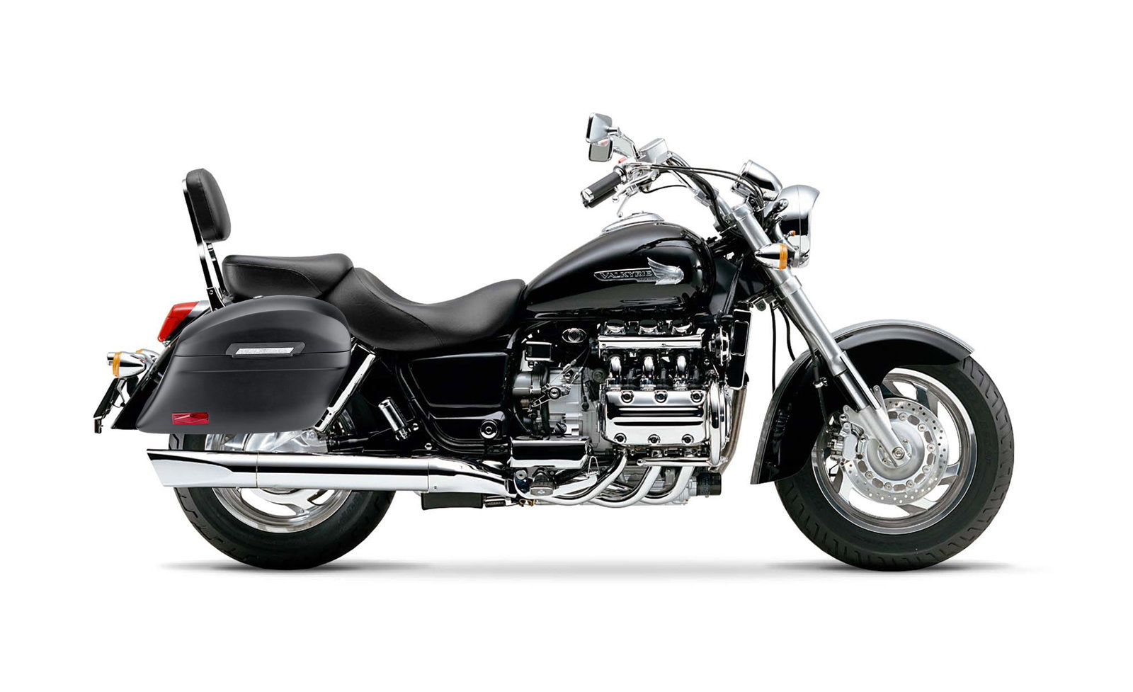 44L - Lamellar Stallion Extra Large Honda Valkyrie 1500 Standard Matte Motocicleta Hard Alforjas