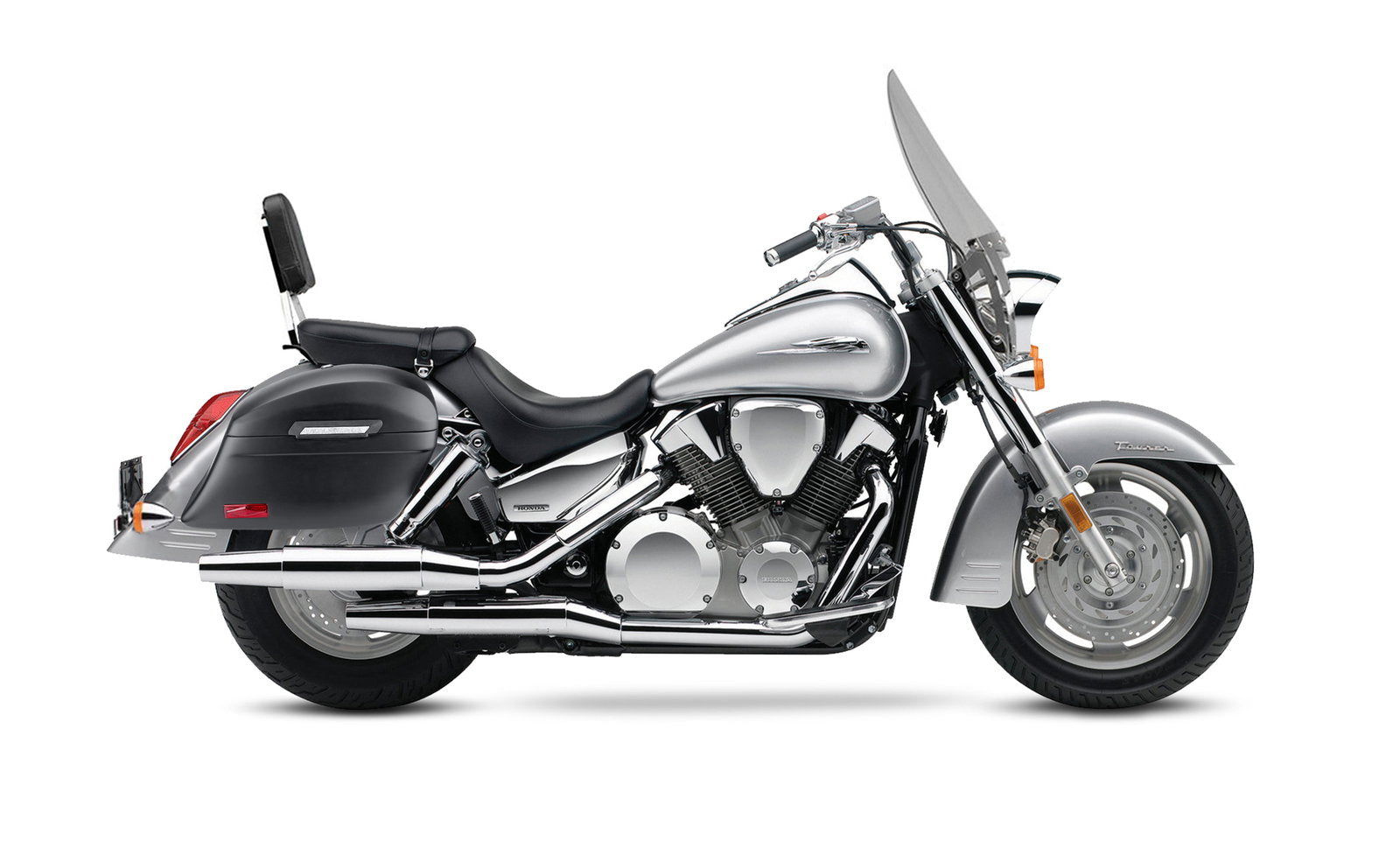 44L - Lamellar Stallion Extra Large Honda VTX 1300 T (Tourer) Matte Motocicleta Hard Alforjas