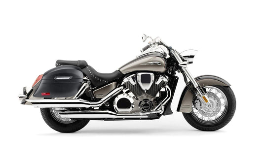 44L - Lamellar Stallion Extra Large Honda VTX 1800 S Matte Motocicleta Hard Alforjas
