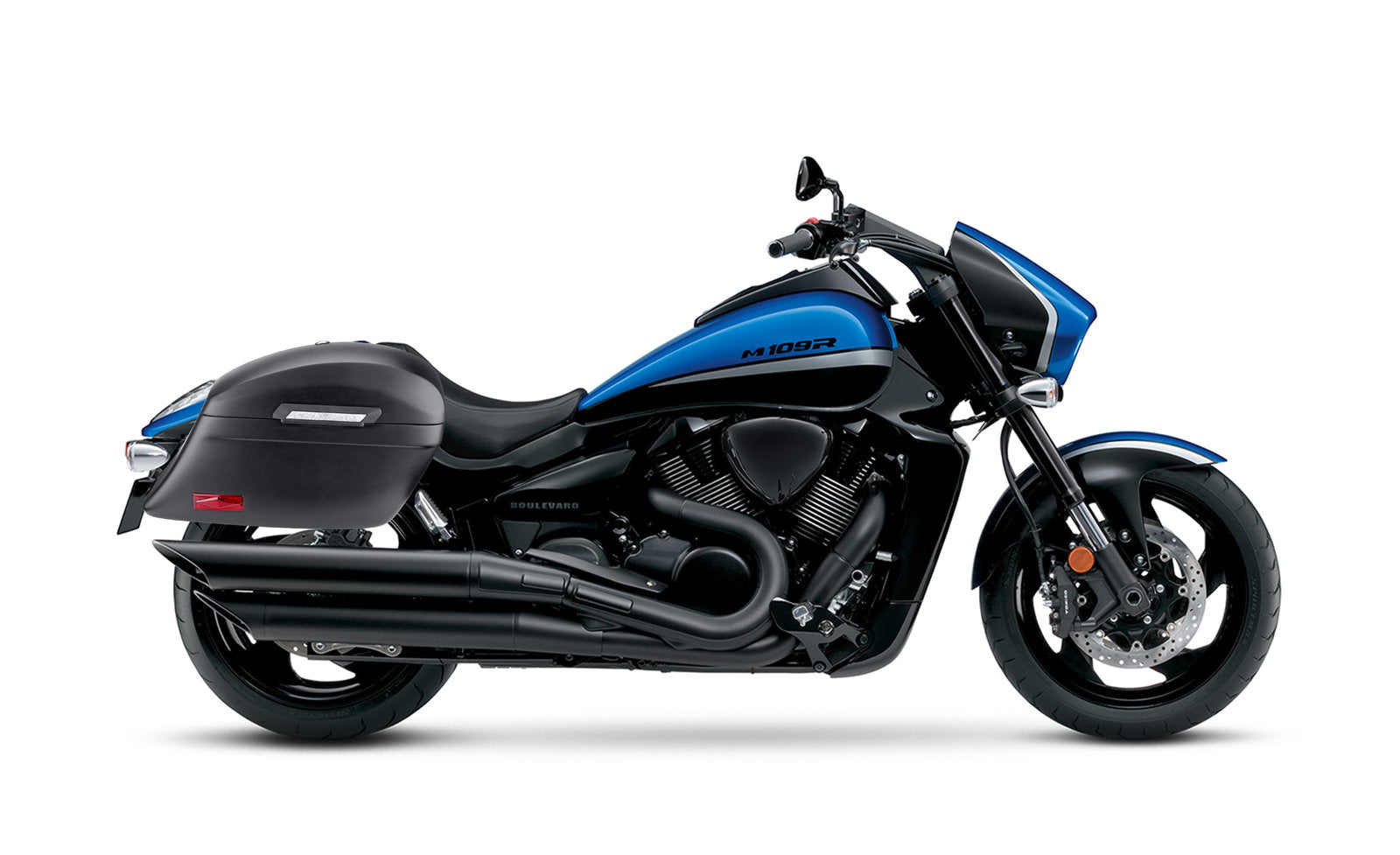 44L - Lamellar Stallion Extra Large Suzuki Boulevard M109 VZR1800 Matte Motocicleta Hard Alforjas