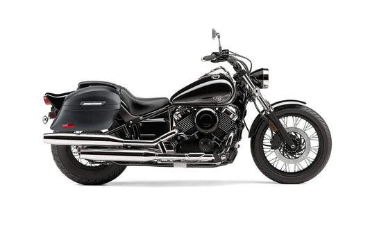 44L - Lamellar Stallion Extra Large Yamaha V Star 650 Custom XVS65T Matte Motocicleta Hard Alforjas