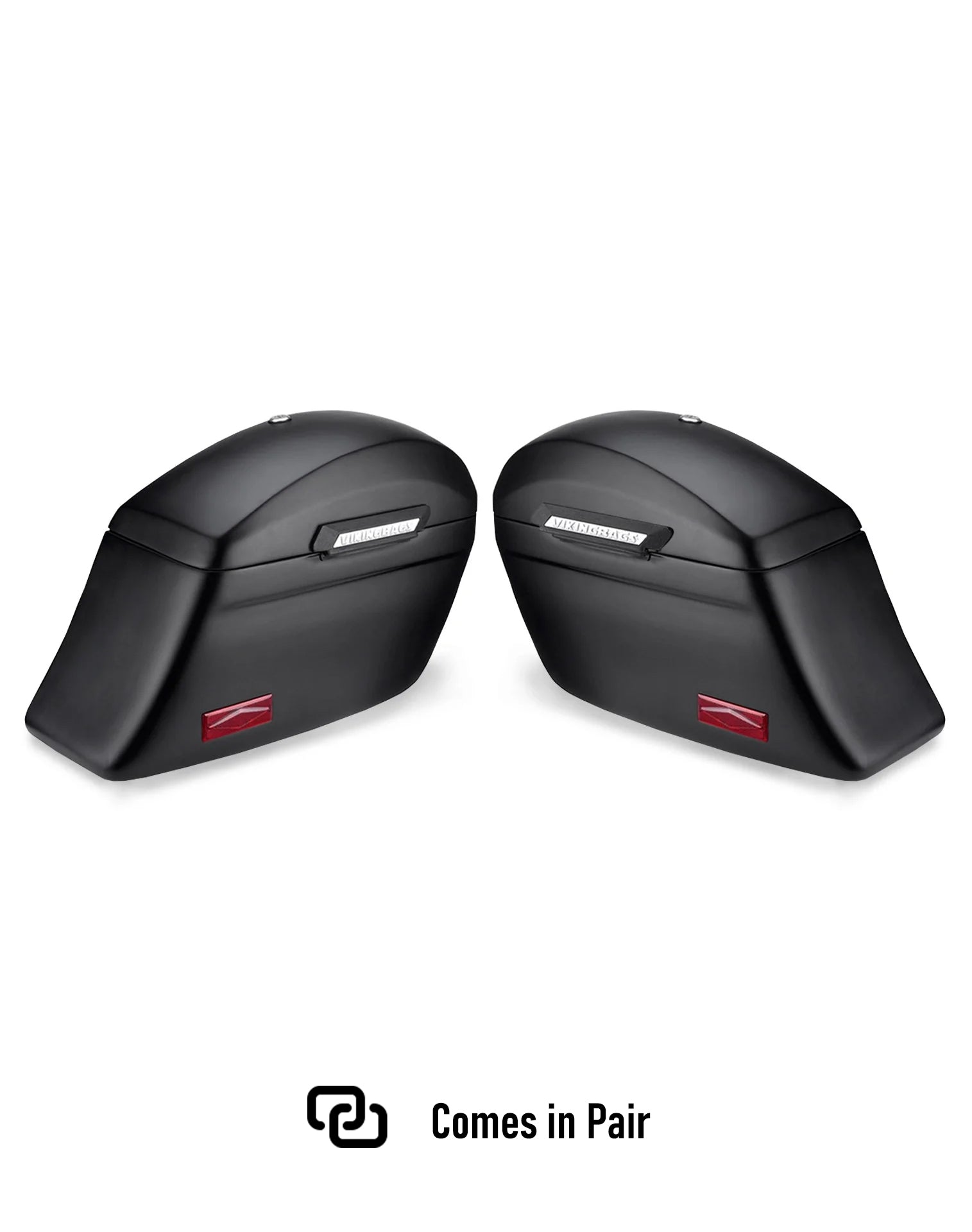 44L - Lamellar Stallion Extra Large Matte Motocicleta Hard Alforjas para Harley Softail Deluxe FLSTN/I