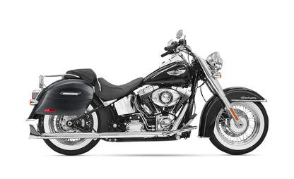 44L - Lamellar Stallion Extra Large Matte Motocicleta Hard Alforjas para Harley Softail Heritage FLSTC/I