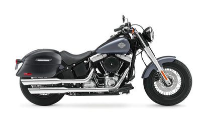 44L - Lamellar Stallion XL Matte Motocicleta Hard Alforjas para Harley Softail Slim FLS