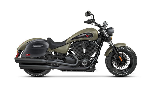 44L - Lamellar Stallion Extra Large Victory Gunner Matte Motocicleta Hard Alforjas