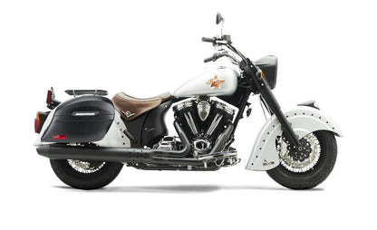 44L - Lamellar Stallion Extra Large Indian Chief Bomber Matte Motocicleta Hard Alforjas